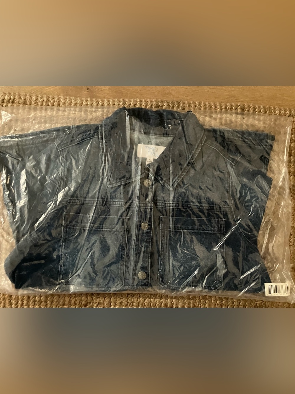 New In Plastic -Time and Tru Women's Denim Utility Jacket-Medium Wash Size XL - Picture 2 of 6